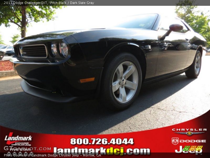 Pitch Black / Dark Slate Gray 2013 Dodge Challenger SXT