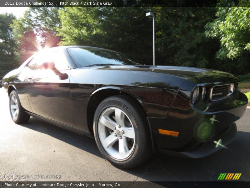 Pitch Black / Dark Slate Gray 2013 Dodge Challenger SXT