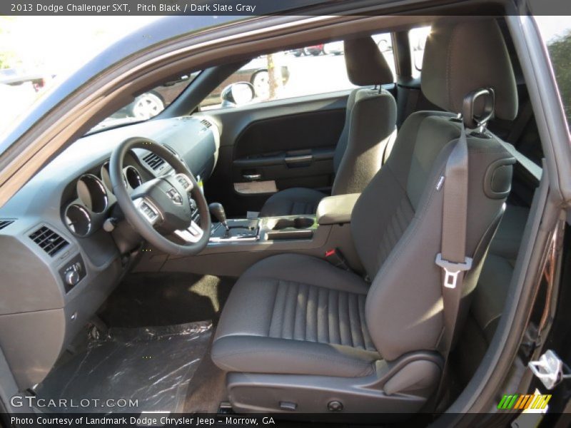 Pitch Black / Dark Slate Gray 2013 Dodge Challenger SXT