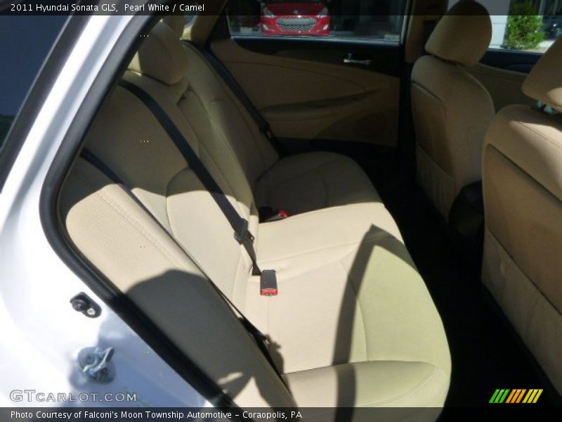 Pearl White / Camel 2011 Hyundai Sonata GLS