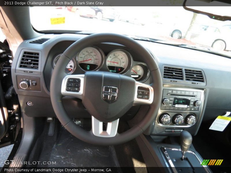 Pitch Black / Dark Slate Gray 2013 Dodge Challenger SXT