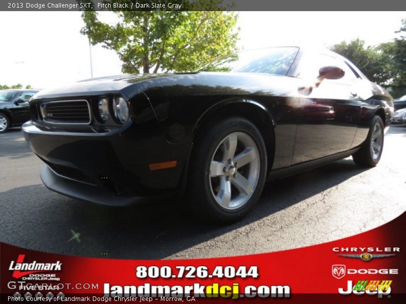 Pitch Black / Dark Slate Gray 2013 Dodge Challenger SXT