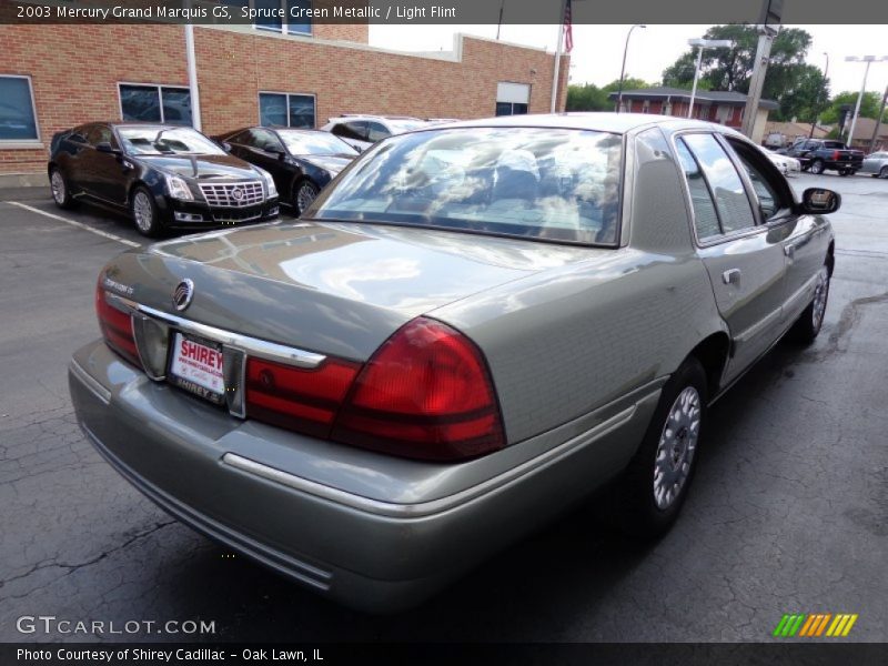 Spruce Green Metallic / Light Flint 2003 Mercury Grand Marquis GS