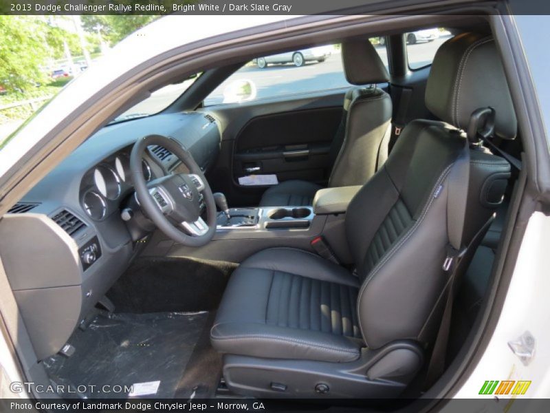 Bright White / Dark Slate Gray 2013 Dodge Challenger Rallye Redline