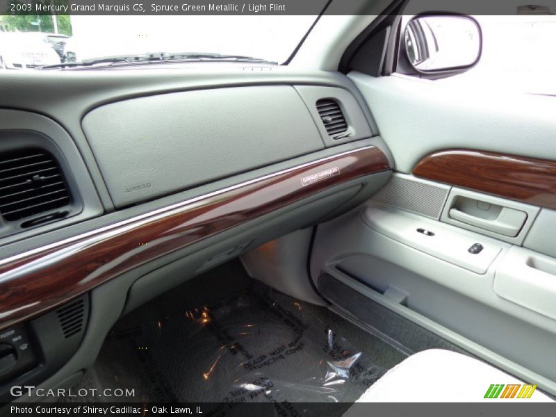 Spruce Green Metallic / Light Flint 2003 Mercury Grand Marquis GS