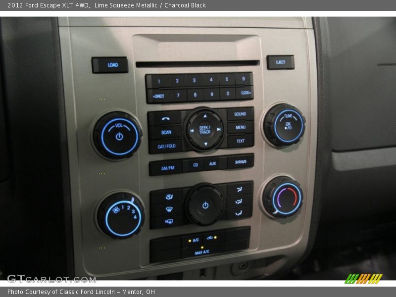 Lime Squeeze Metallic / Charcoal Black 2012 Ford Escape XLT 4WD