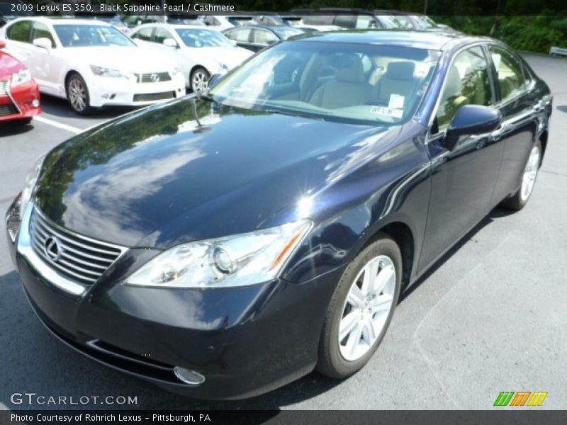 Black Sapphire Pearl / Cashmere 2009 Lexus ES 350