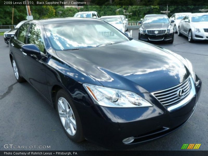 Black Sapphire Pearl / Cashmere 2009 Lexus ES 350