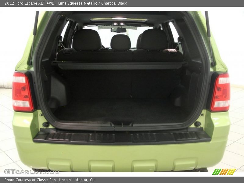 Lime Squeeze Metallic / Charcoal Black 2012 Ford Escape XLT 4WD