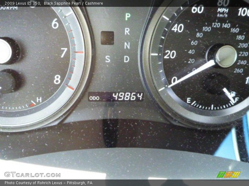 Black Sapphire Pearl / Cashmere 2009 Lexus ES 350