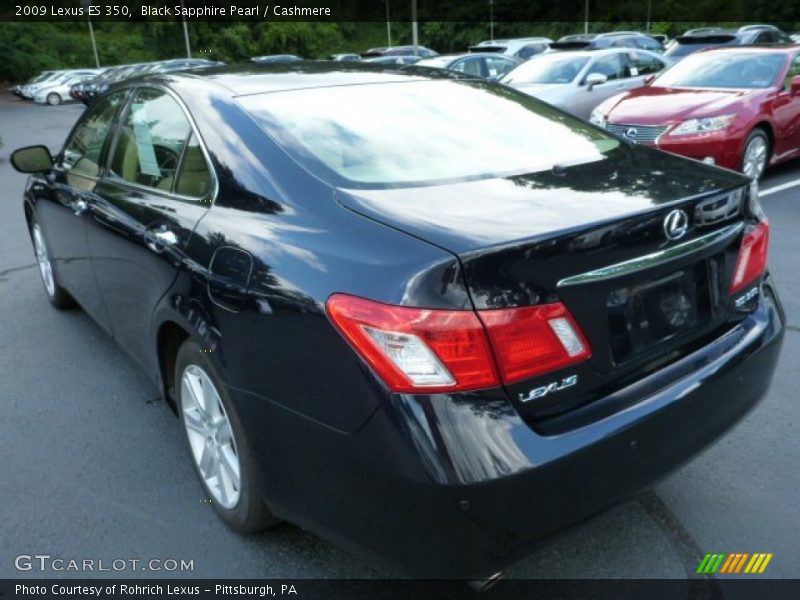 Black Sapphire Pearl / Cashmere 2009 Lexus ES 350