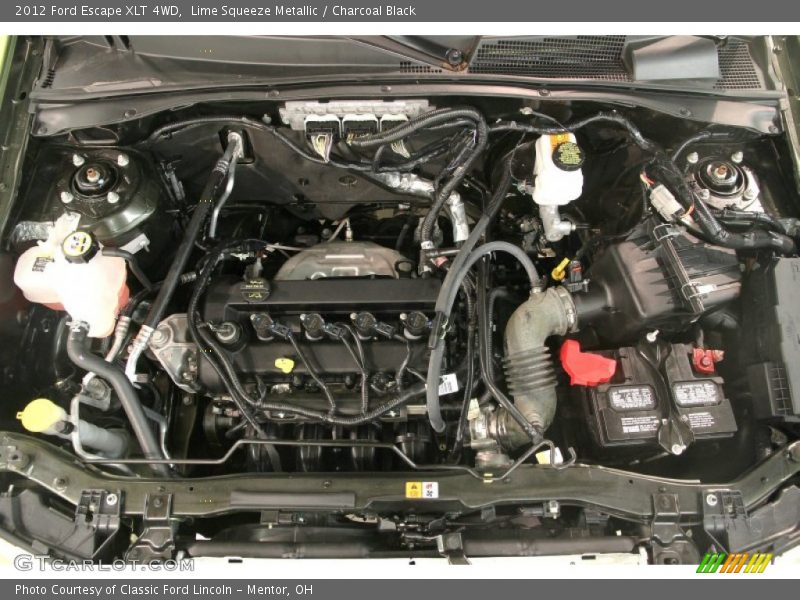 Lime Squeeze Metallic / Charcoal Black 2012 Ford Escape XLT 4WD
