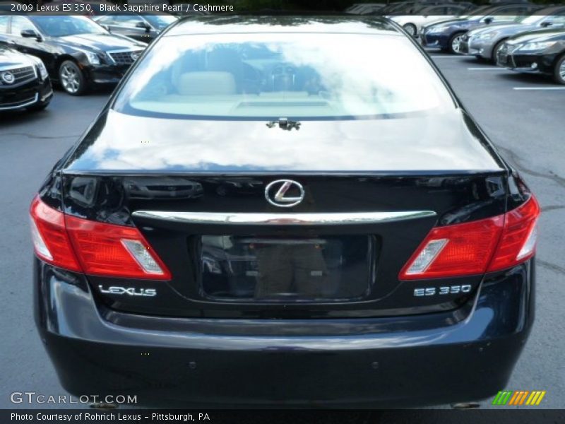 Black Sapphire Pearl / Cashmere 2009 Lexus ES 350