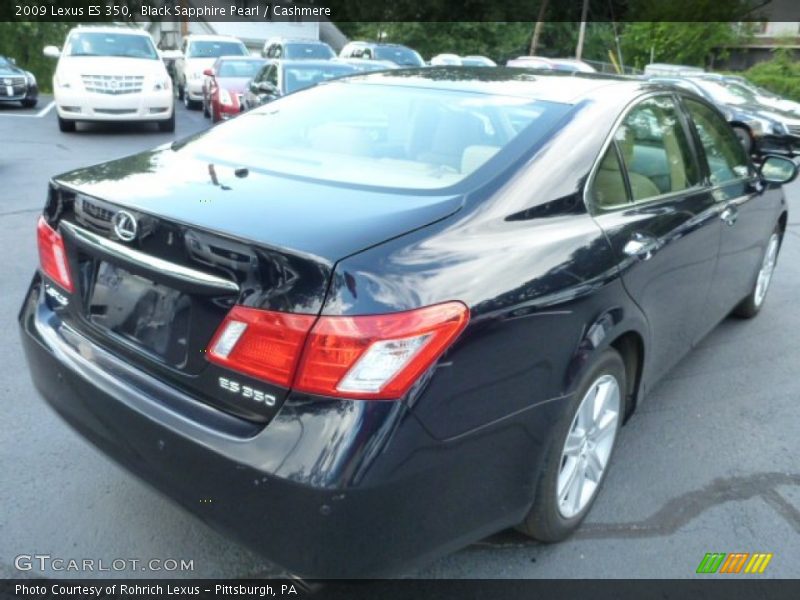 Black Sapphire Pearl / Cashmere 2009 Lexus ES 350