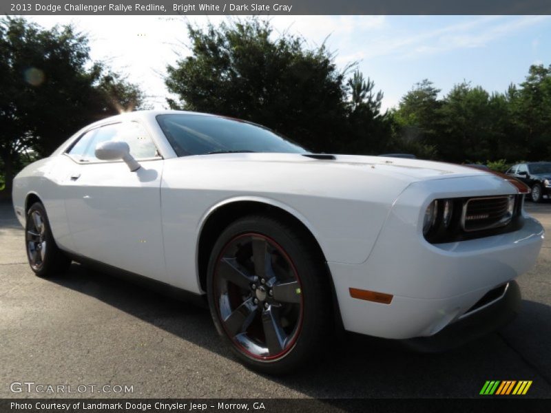 Bright White / Dark Slate Gray 2013 Dodge Challenger Rallye Redline