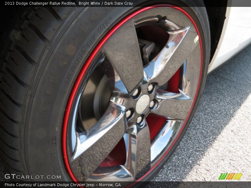 Bright White / Dark Slate Gray 2013 Dodge Challenger Rallye Redline