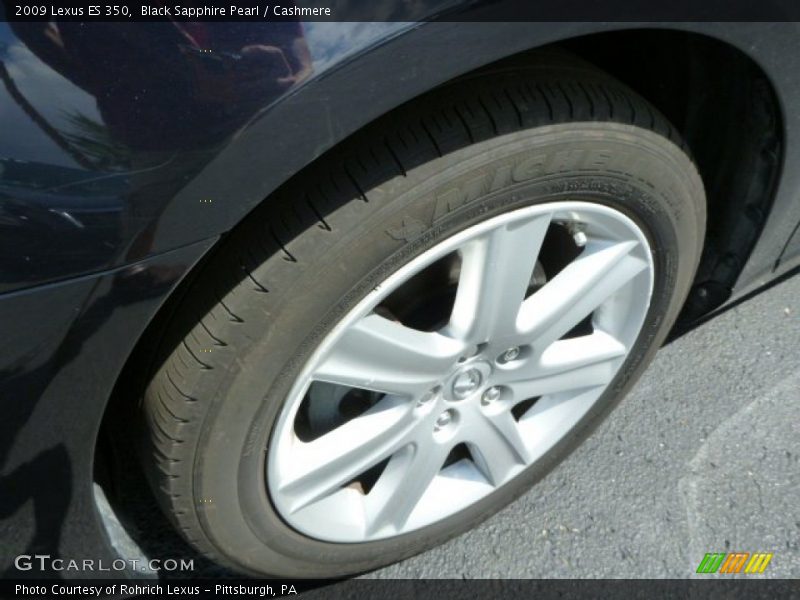 Black Sapphire Pearl / Cashmere 2009 Lexus ES 350