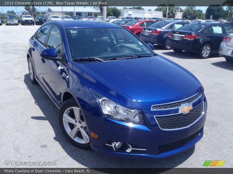 Blue Topaz Metallic / Jet Black 2013 Chevrolet Cruze LT/RS