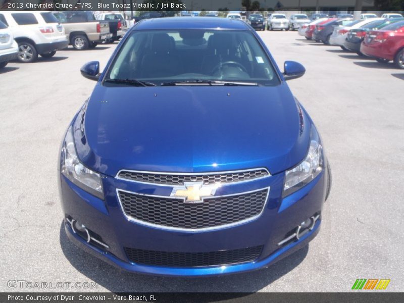 Blue Topaz Metallic / Jet Black 2013 Chevrolet Cruze LT/RS