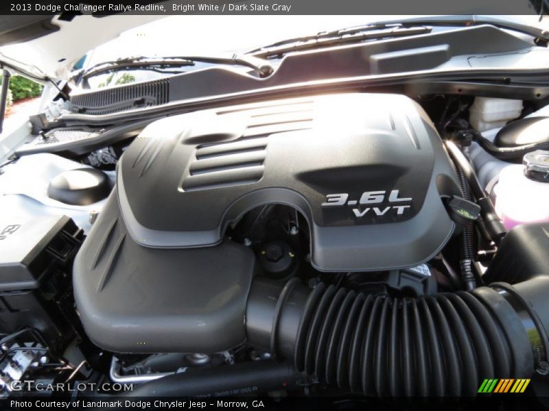 Bright White / Dark Slate Gray 2013 Dodge Challenger Rallye Redline