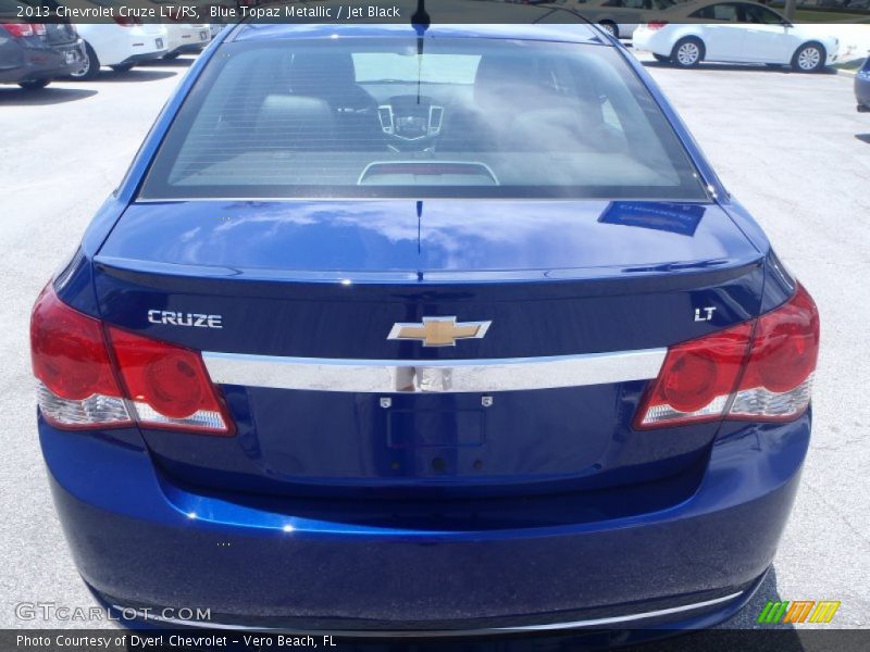 Blue Topaz Metallic / Jet Black 2013 Chevrolet Cruze LT/RS
