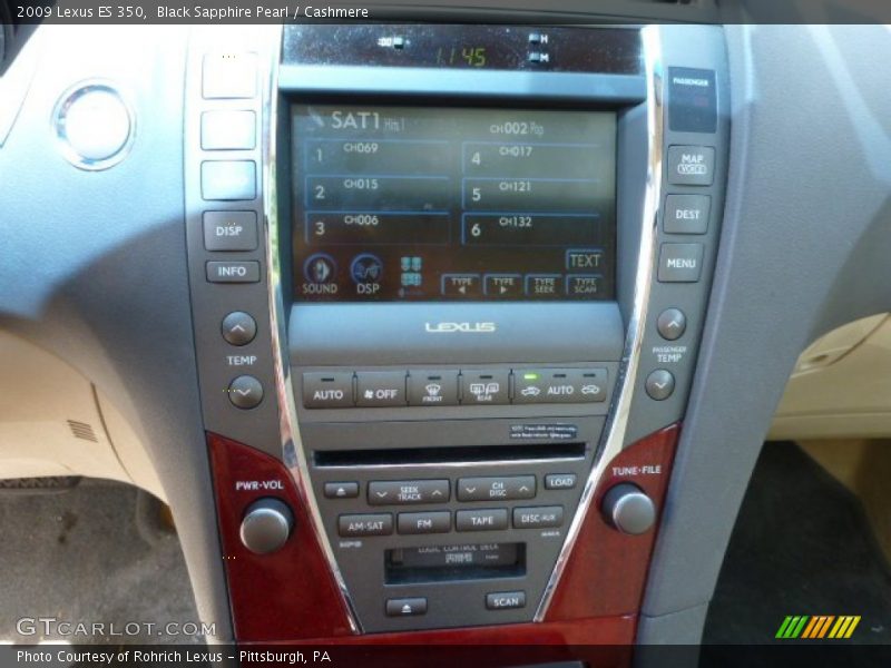 Black Sapphire Pearl / Cashmere 2009 Lexus ES 350
