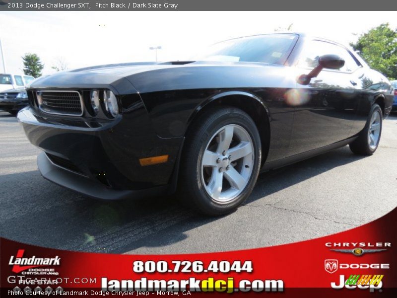Pitch Black / Dark Slate Gray 2013 Dodge Challenger SXT