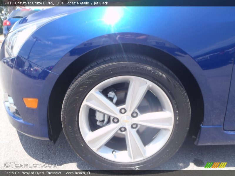 Blue Topaz Metallic / Jet Black 2013 Chevrolet Cruze LT/RS