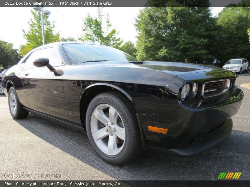 Pitch Black / Dark Slate Gray 2013 Dodge Challenger SXT