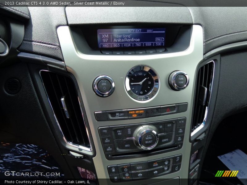 Silver Coast Metallic / Ebony 2013 Cadillac CTS 4 3.0 AWD Sedan
