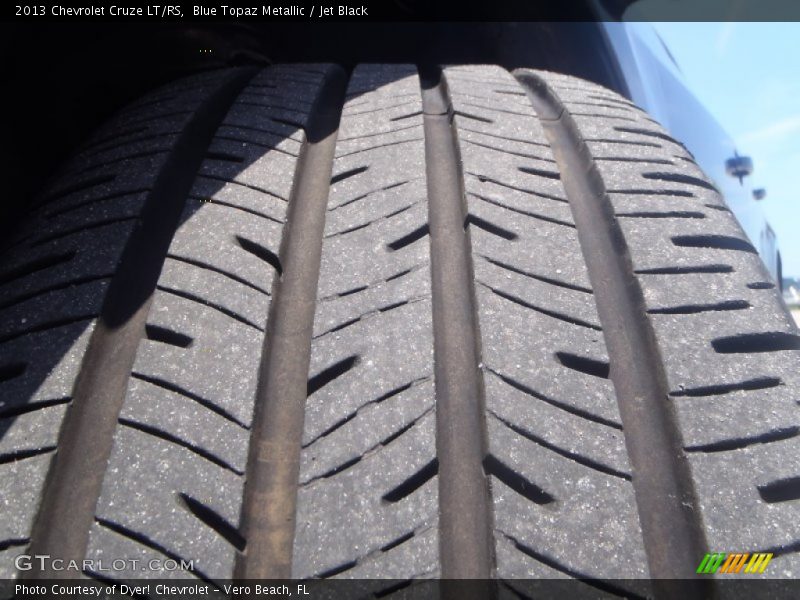 Blue Topaz Metallic / Jet Black 2013 Chevrolet Cruze LT/RS