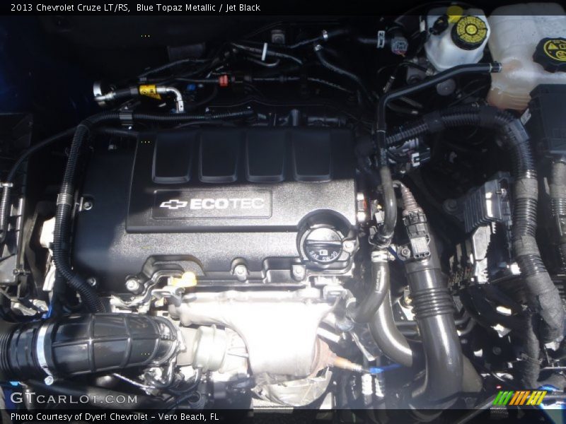 Blue Topaz Metallic / Jet Black 2013 Chevrolet Cruze LT/RS
