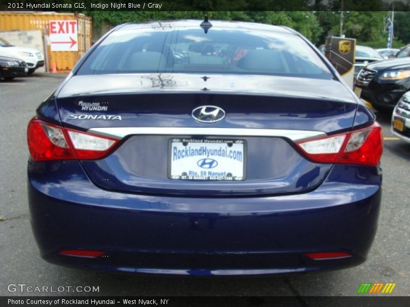 Indigo Night Blue / Gray 2012 Hyundai Sonata GLS