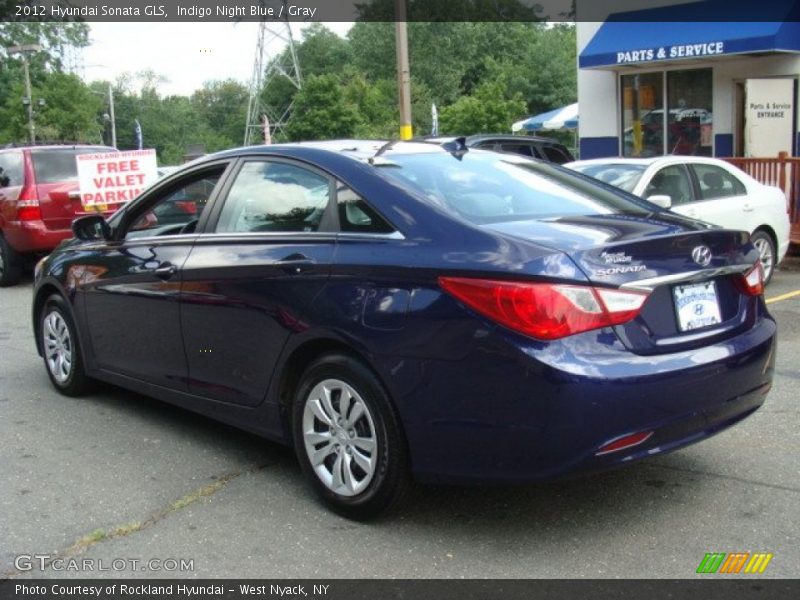 Indigo Night Blue / Gray 2012 Hyundai Sonata GLS