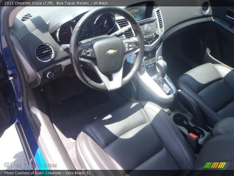 Blue Topaz Metallic / Jet Black 2013 Chevrolet Cruze LT/RS