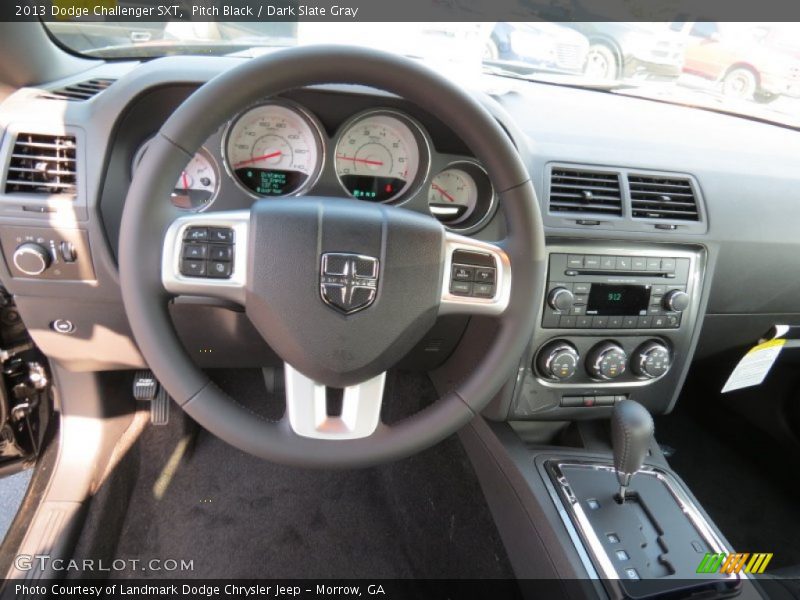 Pitch Black / Dark Slate Gray 2013 Dodge Challenger SXT