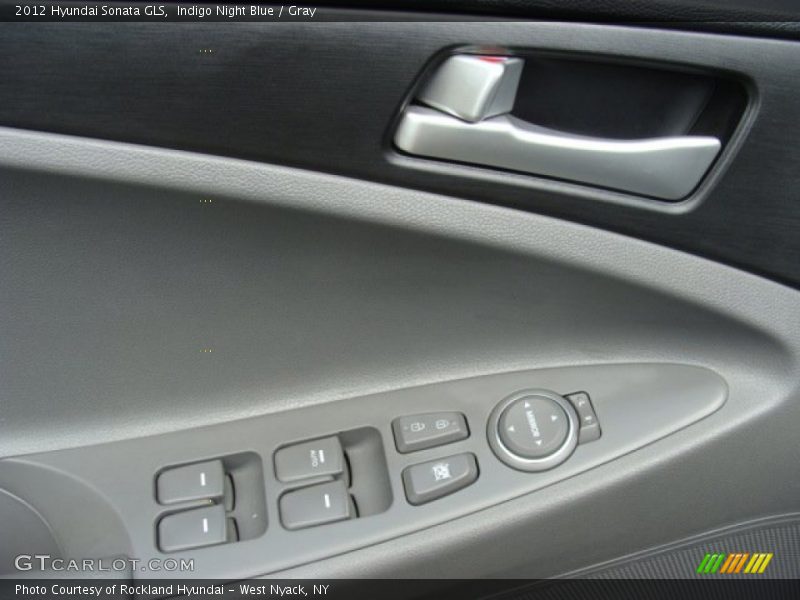Indigo Night Blue / Gray 2012 Hyundai Sonata GLS