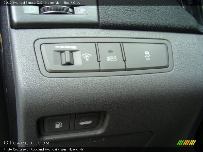 Indigo Night Blue / Gray 2012 Hyundai Sonata GLS