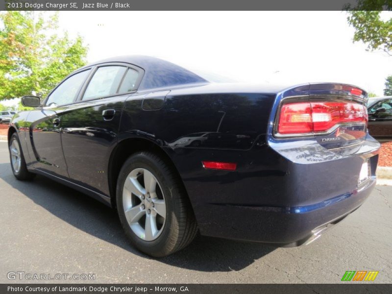 Jazz Blue / Black 2013 Dodge Charger SE