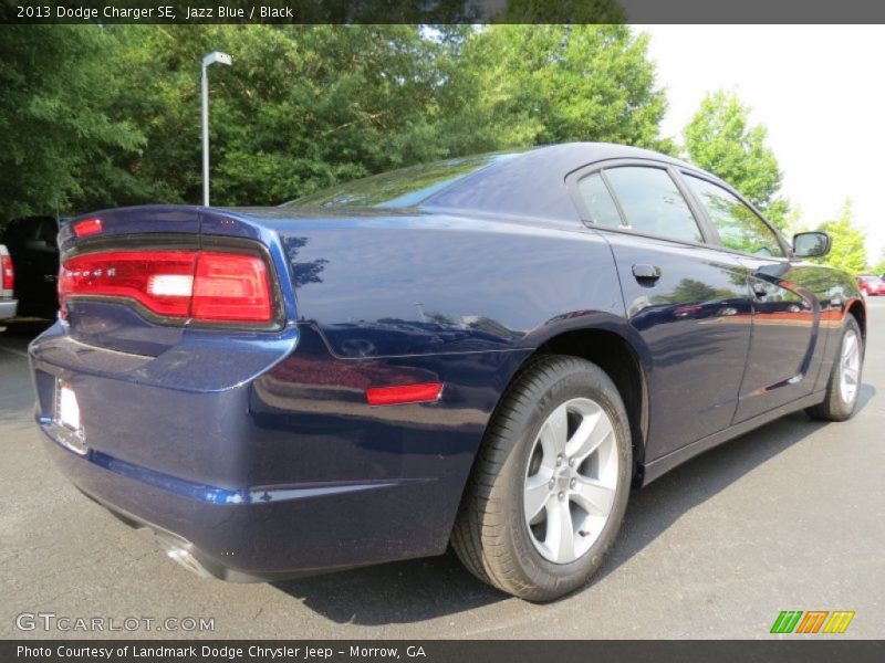 Jazz Blue / Black 2013 Dodge Charger SE