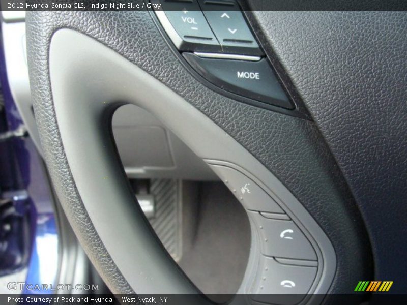 Indigo Night Blue / Gray 2012 Hyundai Sonata GLS