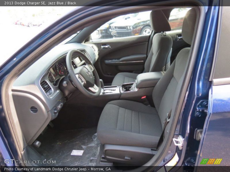 Jazz Blue / Black 2013 Dodge Charger SE