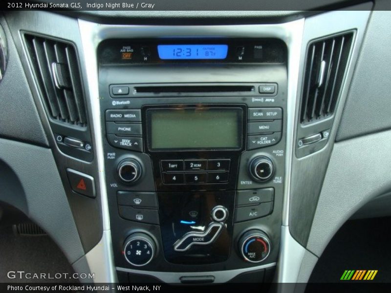Indigo Night Blue / Gray 2012 Hyundai Sonata GLS