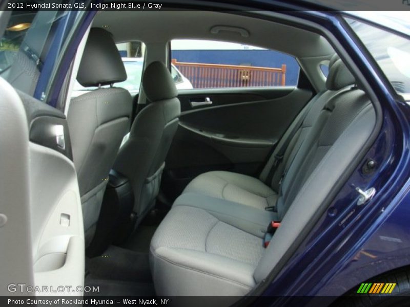 Indigo Night Blue / Gray 2012 Hyundai Sonata GLS