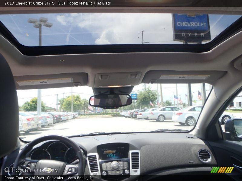 Blue Topaz Metallic / Jet Black 2013 Chevrolet Cruze LT/RS