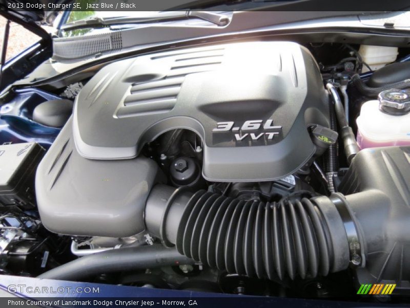 Jazz Blue / Black 2013 Dodge Charger SE