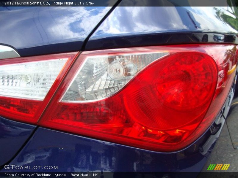 Indigo Night Blue / Gray 2012 Hyundai Sonata GLS