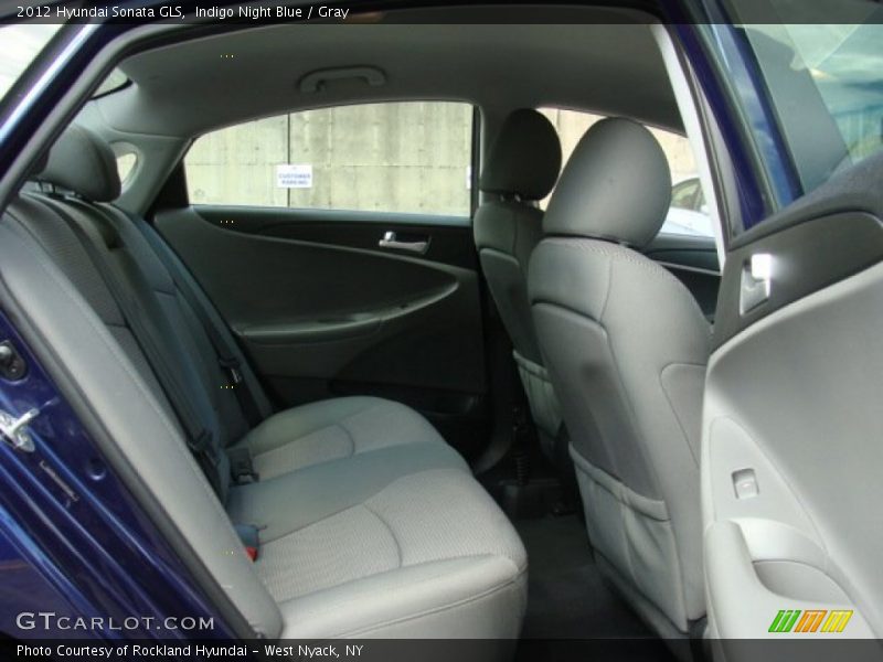 Indigo Night Blue / Gray 2012 Hyundai Sonata GLS