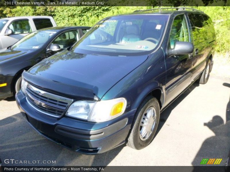 Dark Teal Metallic / Medium Gray 2001 Chevrolet Venture