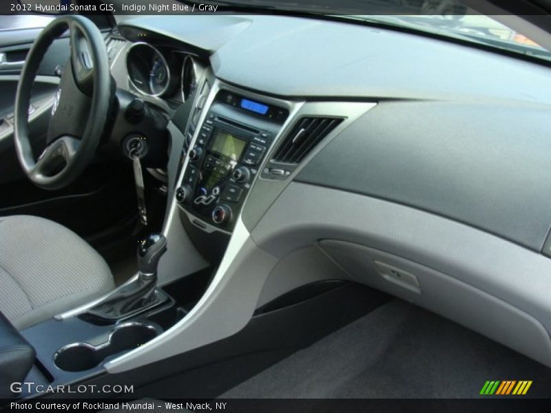 Indigo Night Blue / Gray 2012 Hyundai Sonata GLS